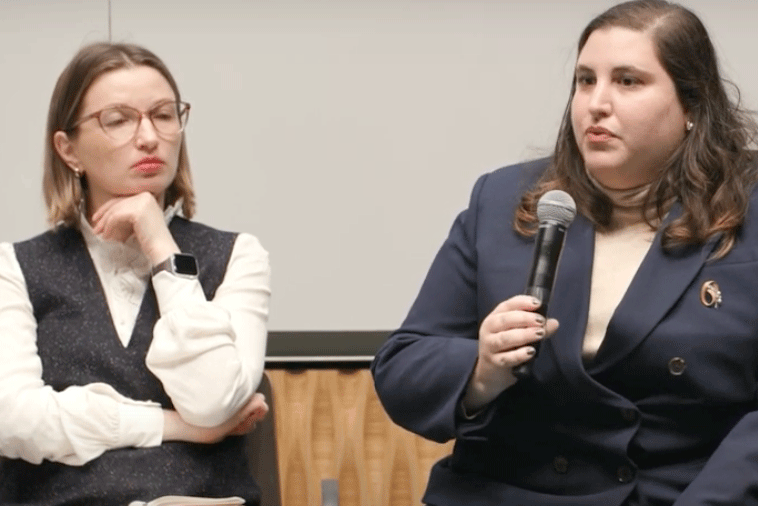 SSP Stanton Nuclear Security Fellow Lauren Sukin and SSP Russian Foreign & National Security Policy Fellow Polina Beliakova