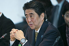 PM Shinzo Abe during a 2015 visit to MIT
