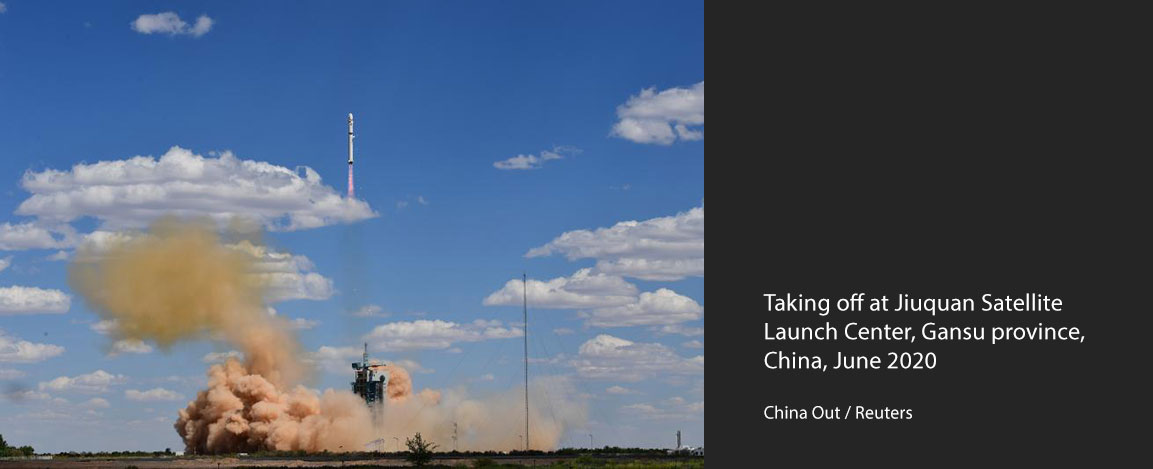aking off at Jiuquan Satellite Launch Center, Gansu province, China, June 2020 China Out / Reuters