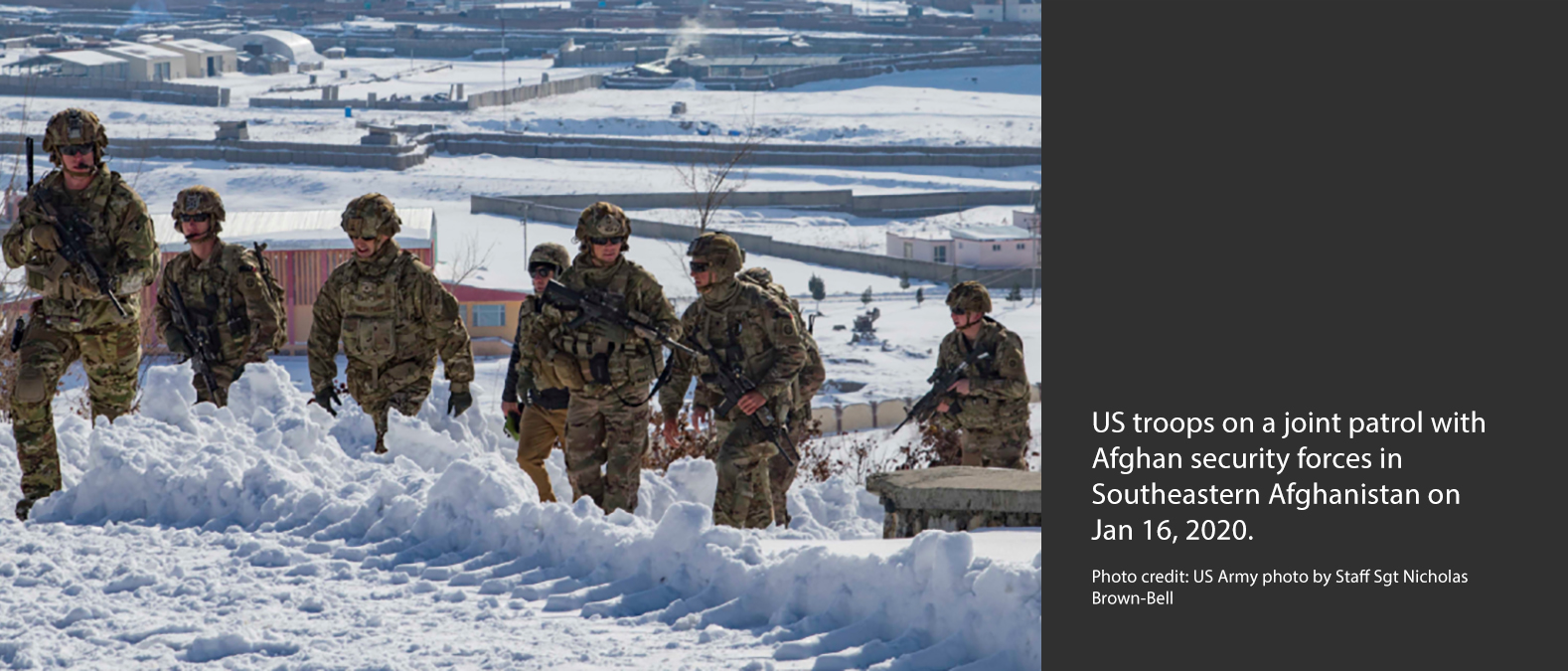 US troops on a joint patrol with Afghan security forces 