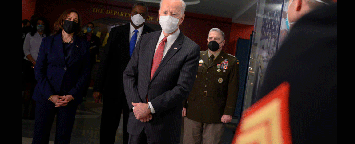 President Biden and members of his Defense Department