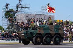 Inspection parade of Japan Ground Self Defense Force in Asaka base, Tokyo (Shutterstock)