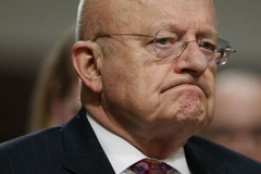 Director of National Intelligence James Clapper listens while testifying on Capitol Hill in Washington, Thursday, Jan. 5, 2017