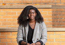 Andrea Orji, an MIT senior and chemical engineering major