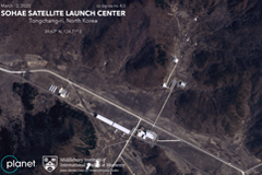 Imagery shows new roads appearing at a key rocket and missile test site in North Korea. The roads (light brown) appear to have been built around mid-March.