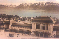  Pictured is a postcard of Lausanne from 1923.