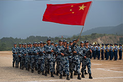 PLA airforce marching