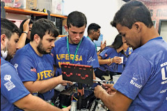 Brazilian high-schoolers, guided by MIT students, designed and built a remote-controlled vehicle to explore the semiarid landscape of northeastern Brazil.