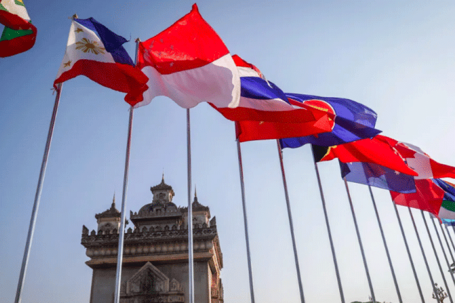 Asean flags