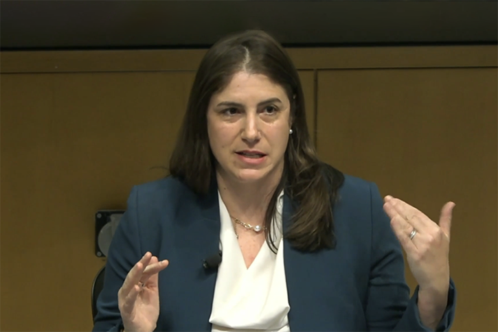 Dafna Rand speaking at the Geopolotics of Strait of Hormuz