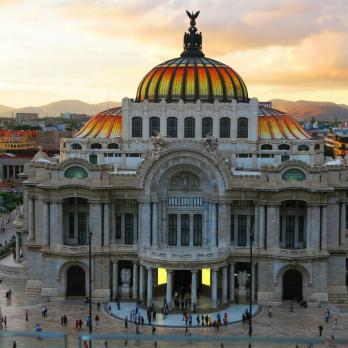 Palace of Fine Arts in Mexico