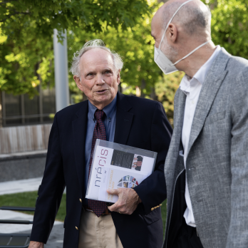 Robert Wilhelm with SHASS Dean